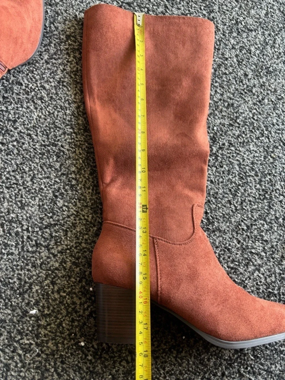 Shoe N Tale Women's Brown Suede Knee High Boots Size 41